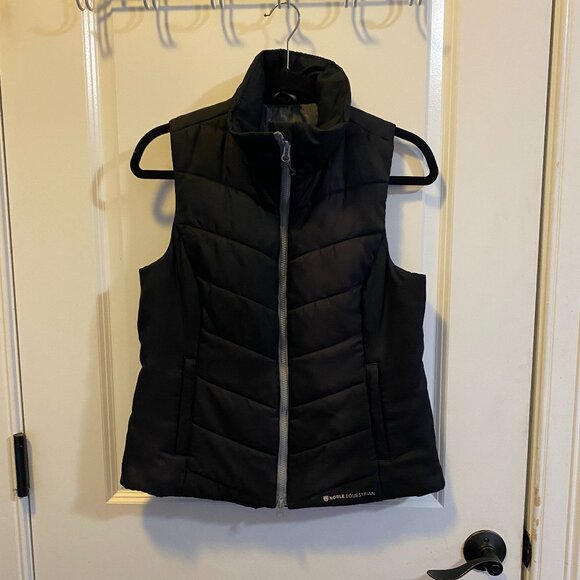 Noble Equestrian Puffer Vest Black Women's Size S - Picture 1 of 11